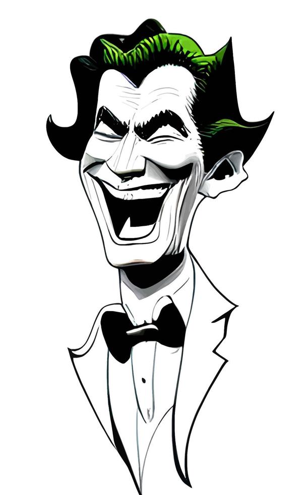 Joker Comic Portrait Halloween Collection Vol1 vector