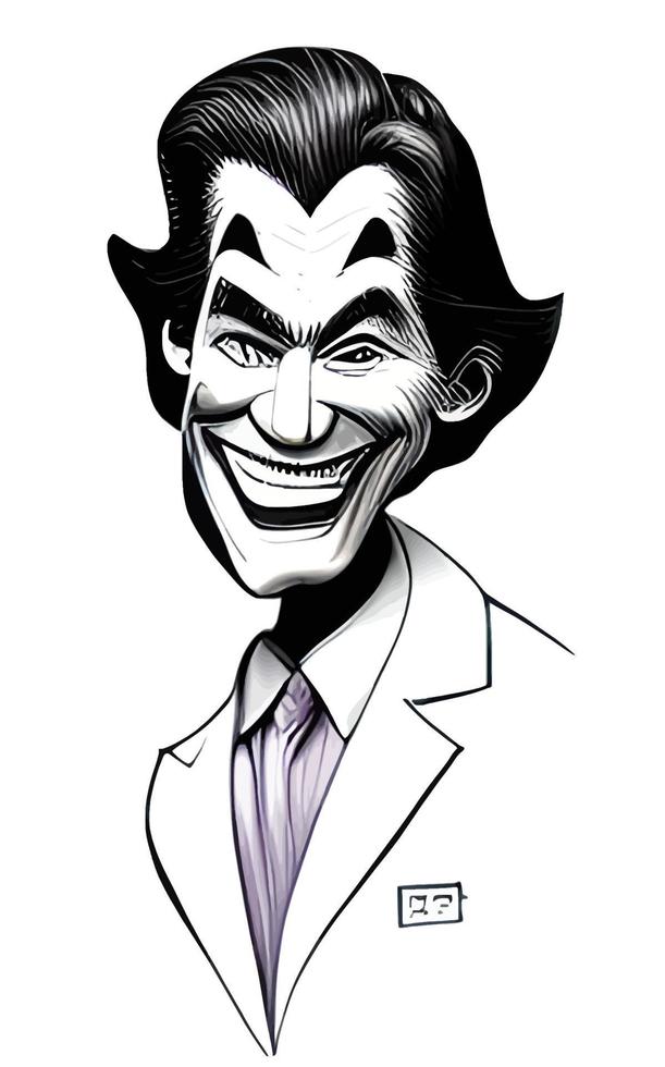 Joker Comic Portrait Halloween Collection Vol1 vector