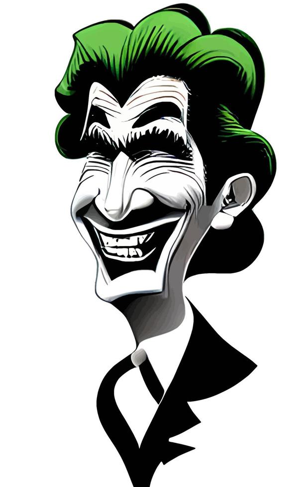 Joker Comic Portrait Halloween Collection Vol1 vector