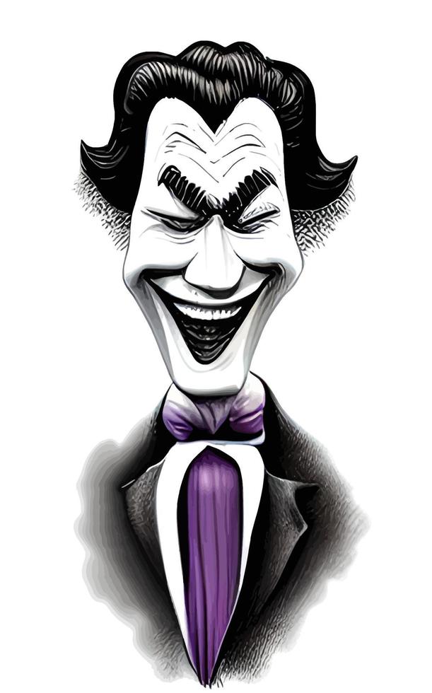 Joker Comic Portrait Halloween Collection Vol1 vector