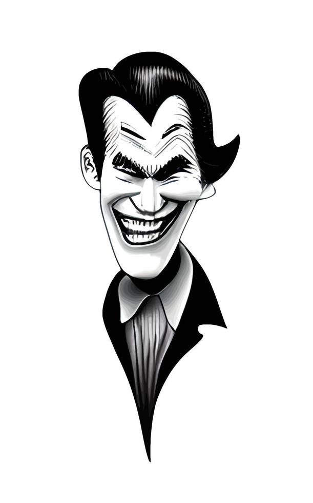 Joker Comic Portrait Halloween Collection Vol1 vector