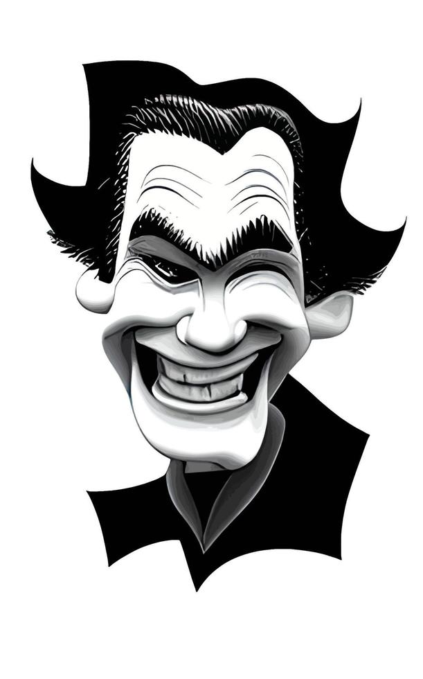 Joker Comic Portrait Halloween Collection Vol1 vector