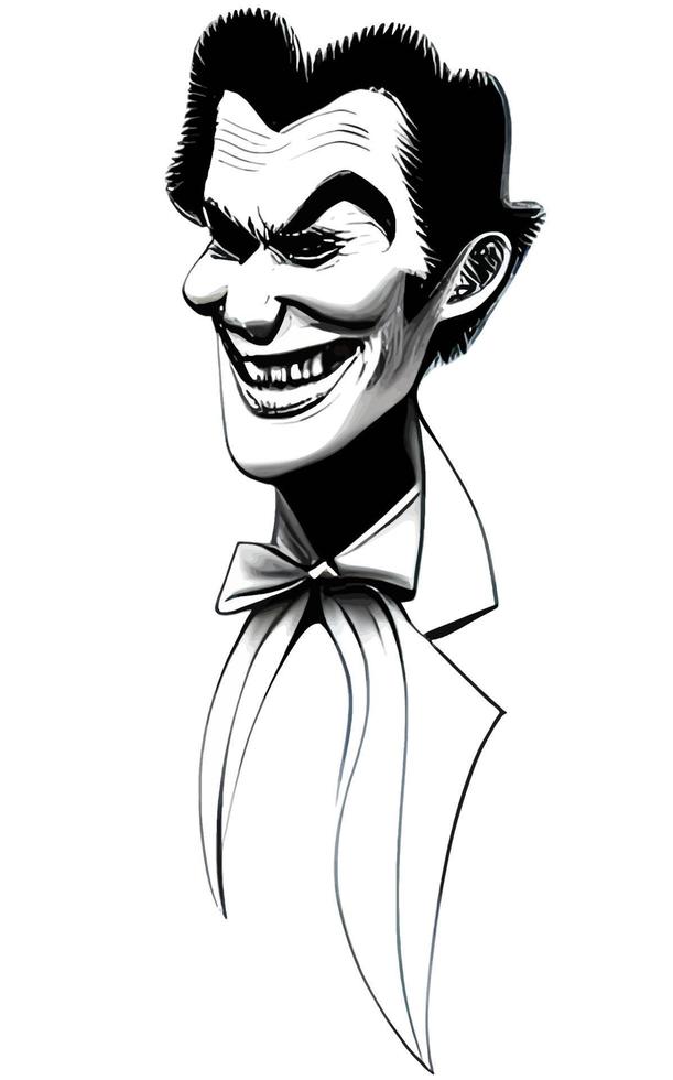 Joker Comic Portrait Halloween Collection Vol1 vector