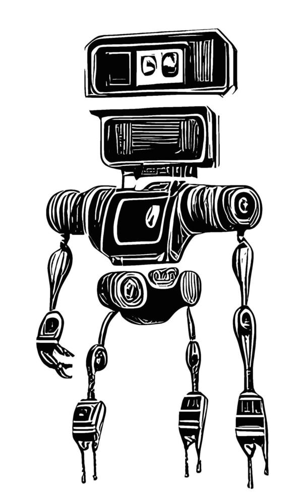 Robot Concept Art Assets Sci-Fri Collection Vol. 1 vector
