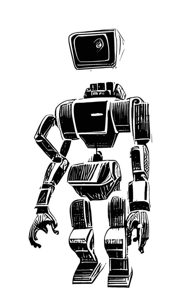 Robot Concept Art Assets Sci-Fri Collection Vol. 1 vector