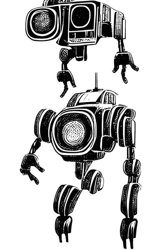 Robot Concept Art Asset Sci-Fi Collection Vol. 1 vector