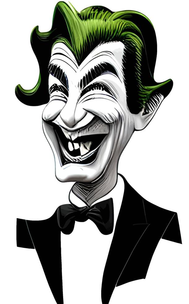 Joker Comic Portrait Halloween Collection Vol1 vector