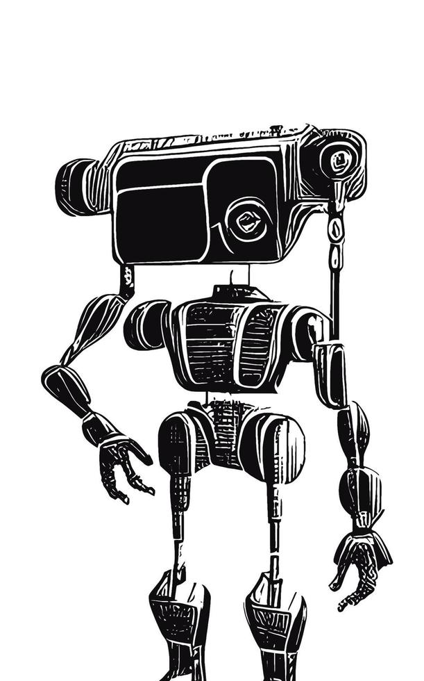 Robot Concept Art Assets Sci-Fri Collection Vol. 1 vector