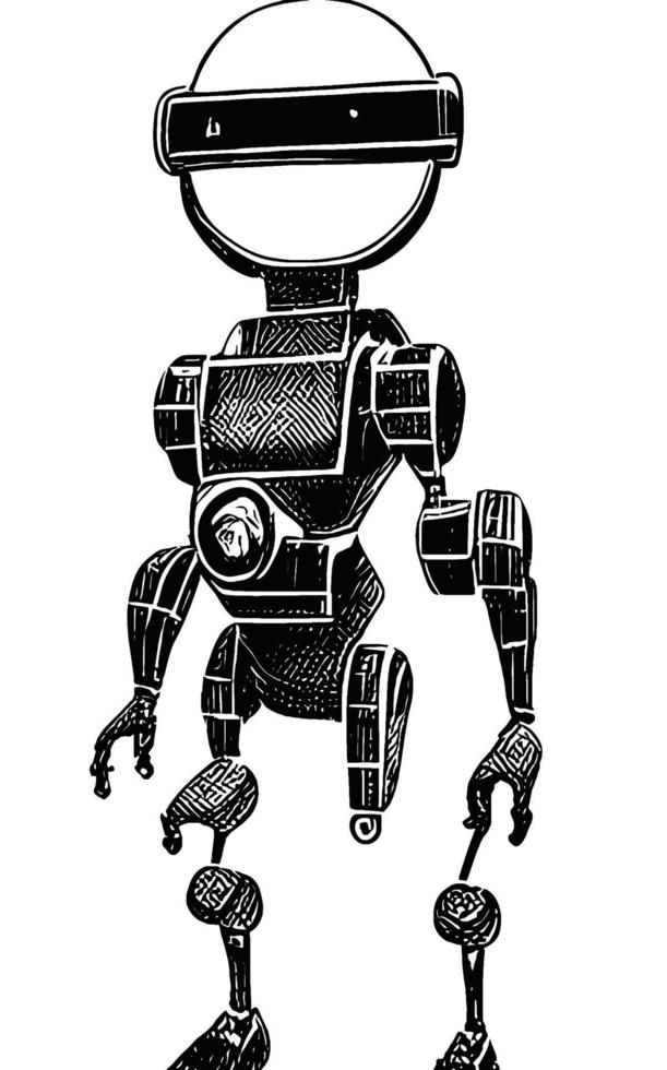 colección de ciencia ficción de activos de arte conceptual de robot vol. 1 vector