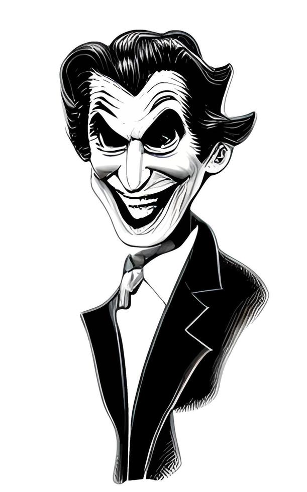 Joker Comic Portrait Halloween Collection Vol1 vector