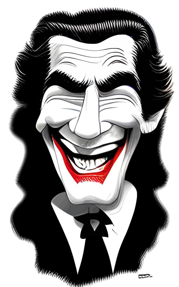 Joker Comic Portrait Halloween Collection Vol1 vector