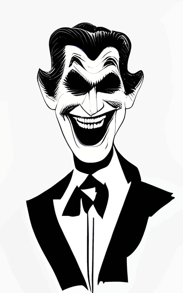 Joker Comic Portrait Halloween Collection Vol1 vector