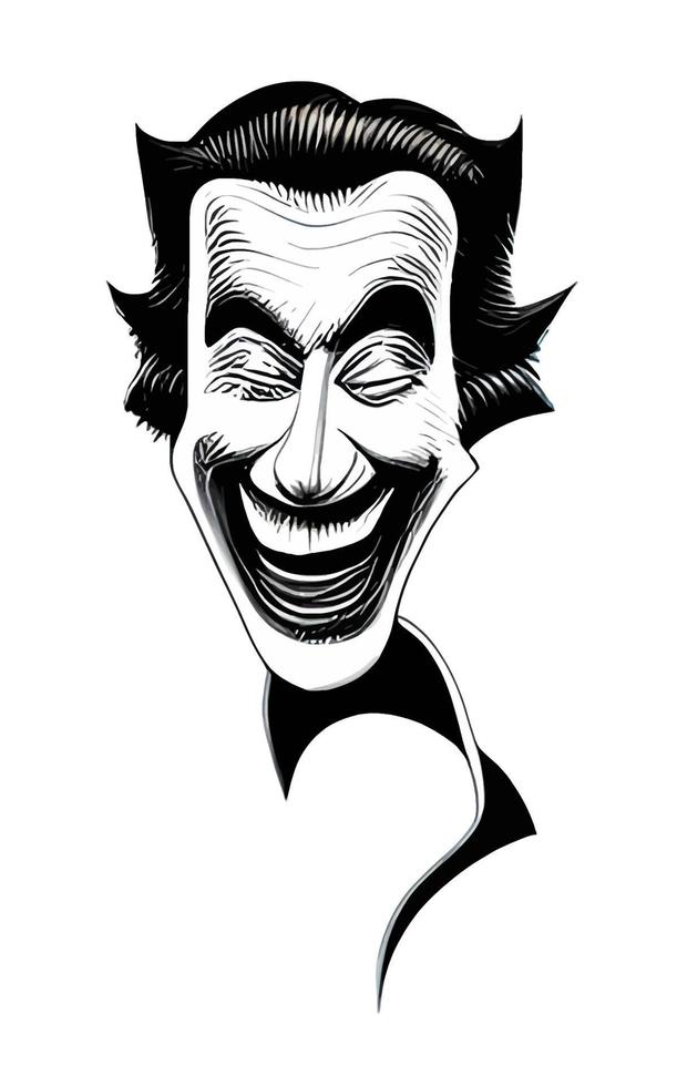 Joker Comic Portrait Halloween Collection Vol1 vector