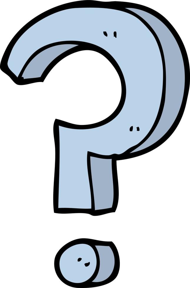 cartoon question mark vector