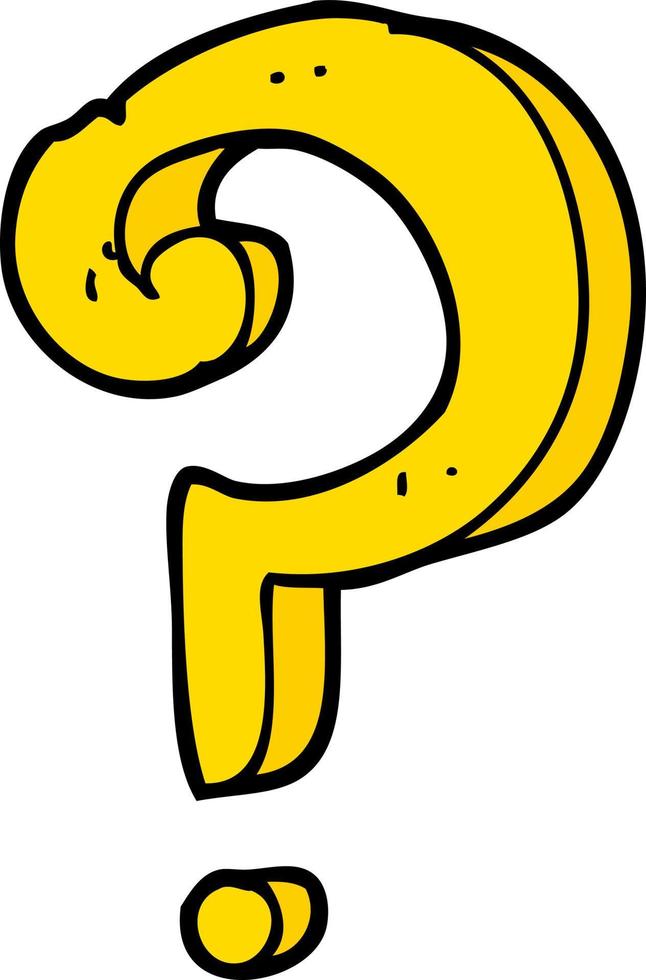 Cartoon Question Mark 10473805 Vector Art At Vecteezy