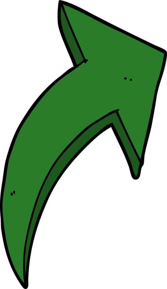 cartoon pointing arrow vector