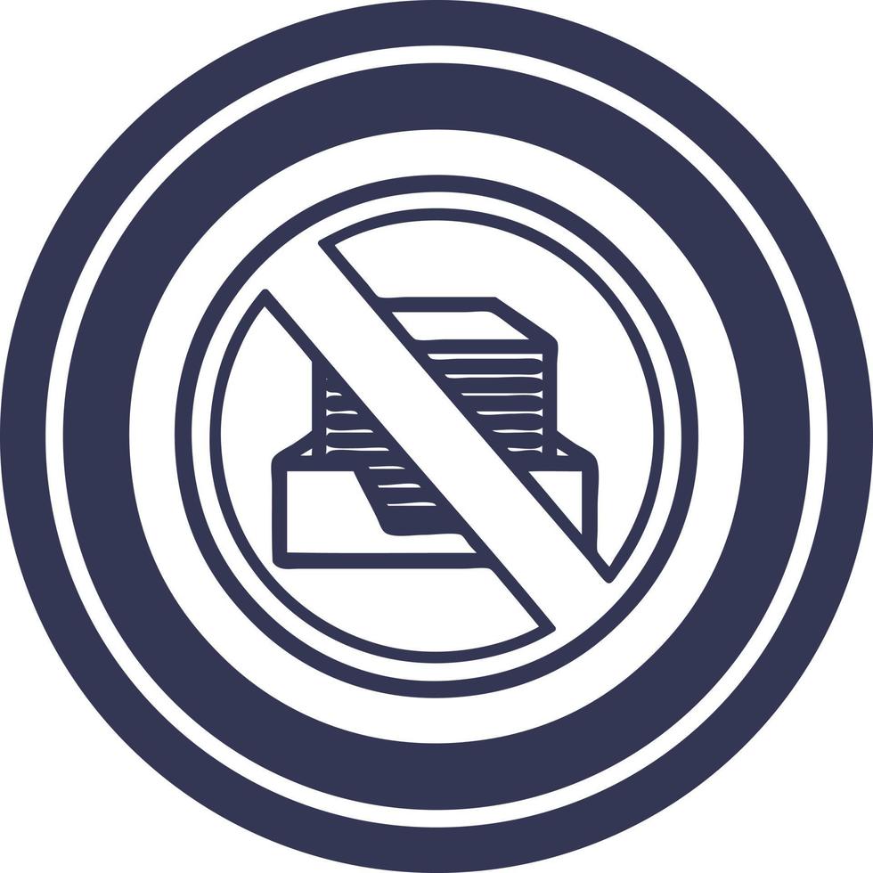 office paperless circular icon vector