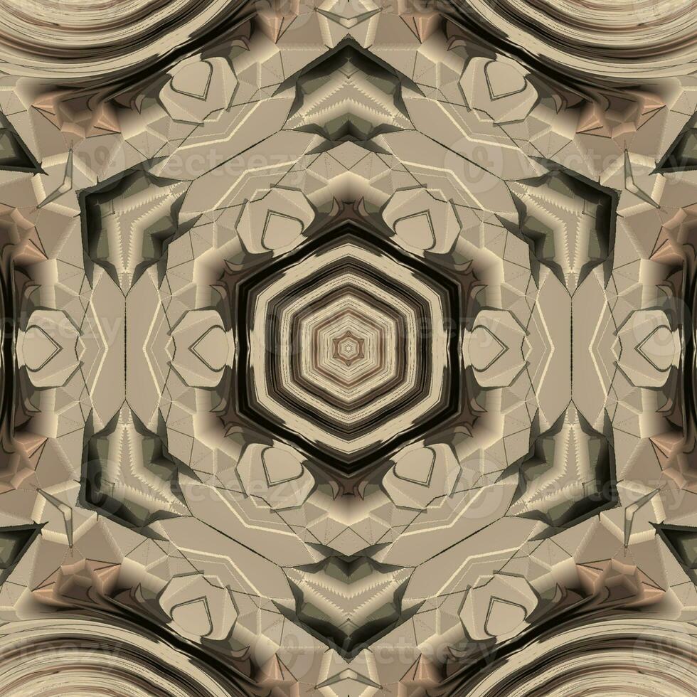 Concrete 3D ornamental pattern high quality design photo