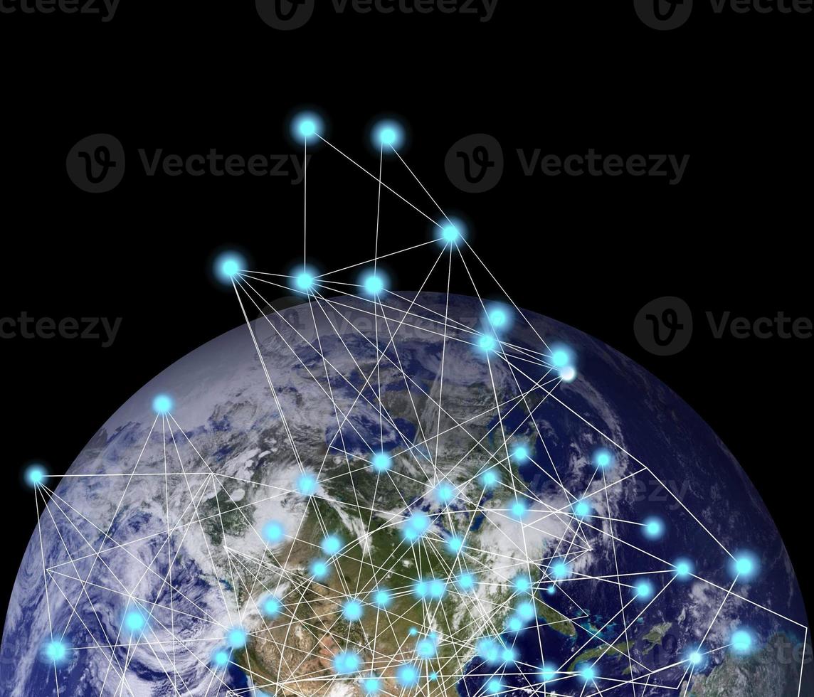 cloud home Network, Earth image provided by Nasa.Elements of this image furnished by NASA photo