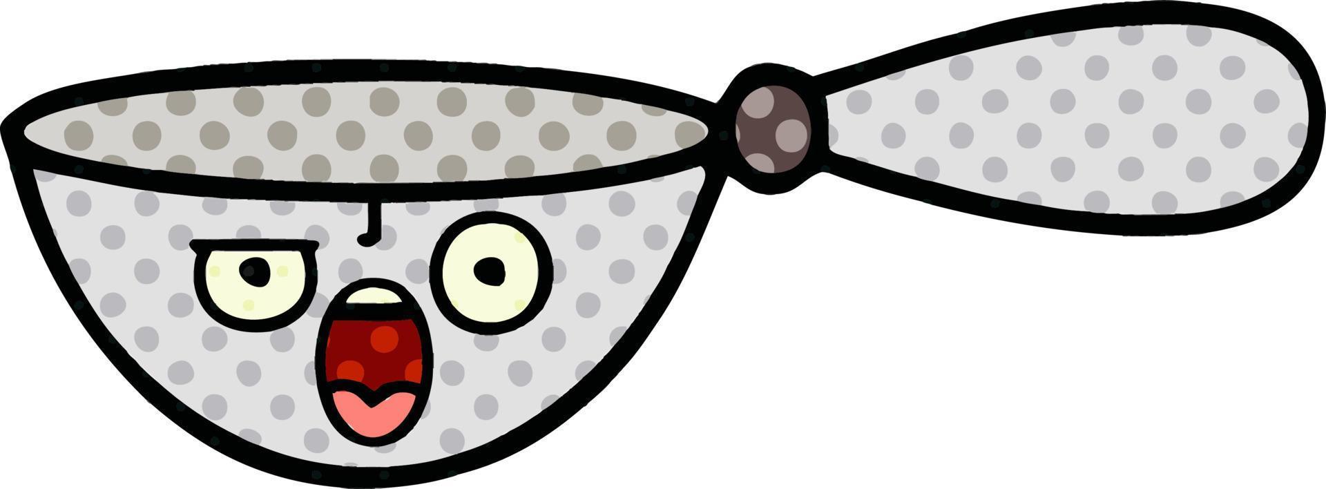 comic book style cartoon measuring spoon vector