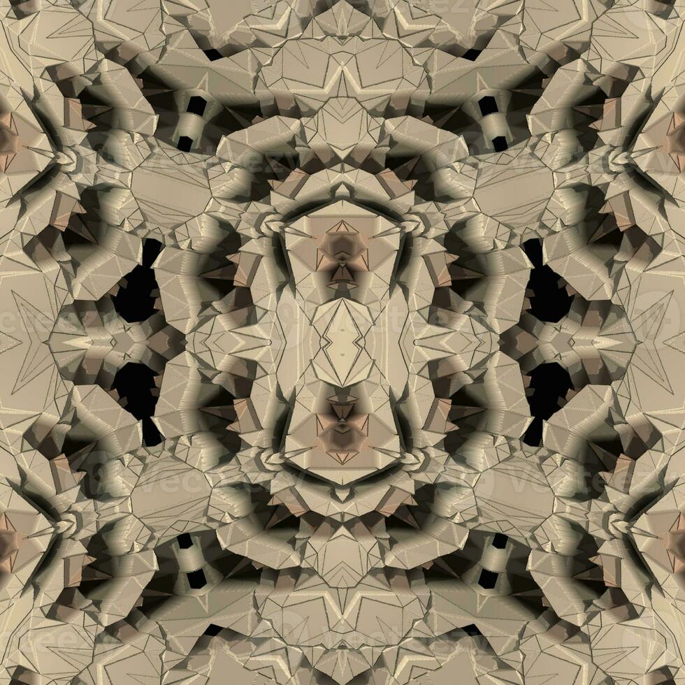 Concrete 3D ornamental pattern high quality design photo