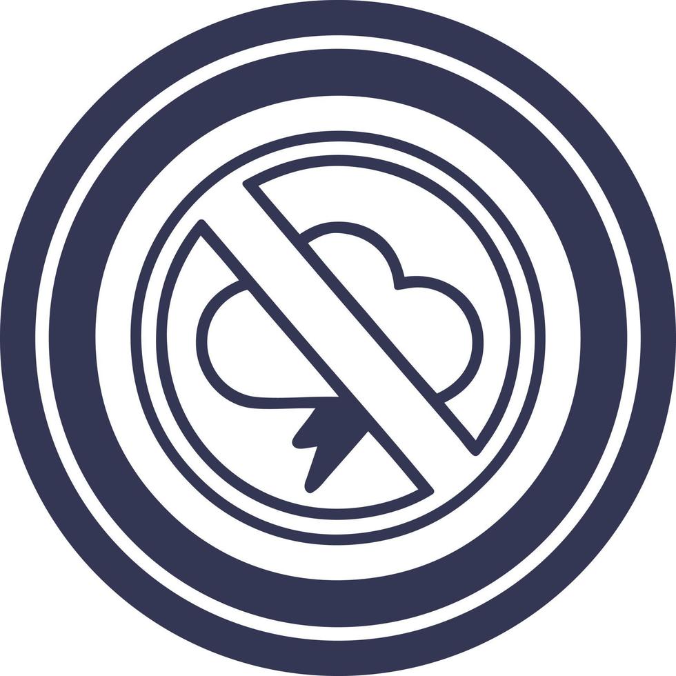 no storms circular icon vector