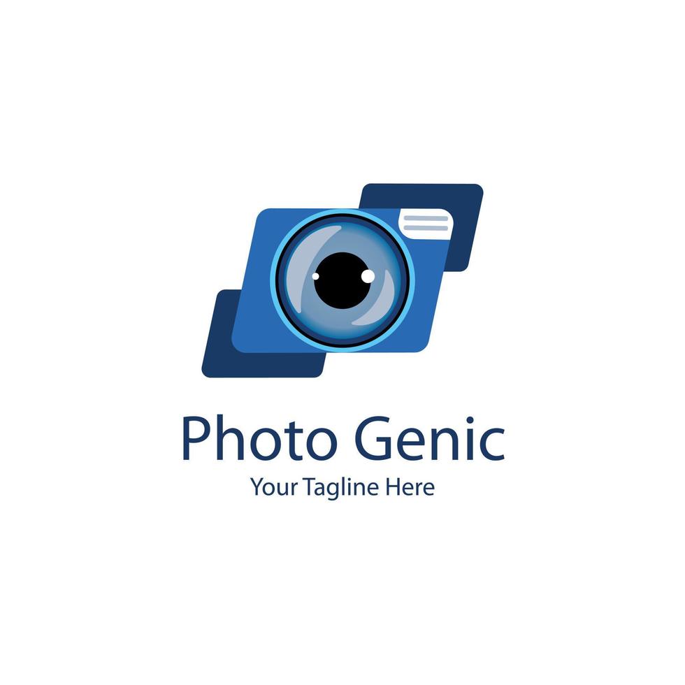Eyes Camera photo genic studio logo design template for brand or company and other vector
