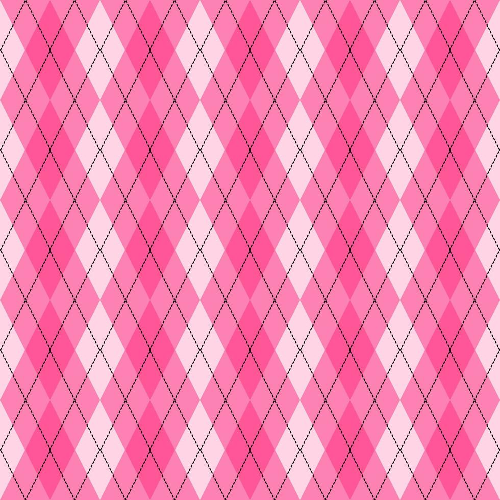 patrón de rombos rosa sin costuras vector