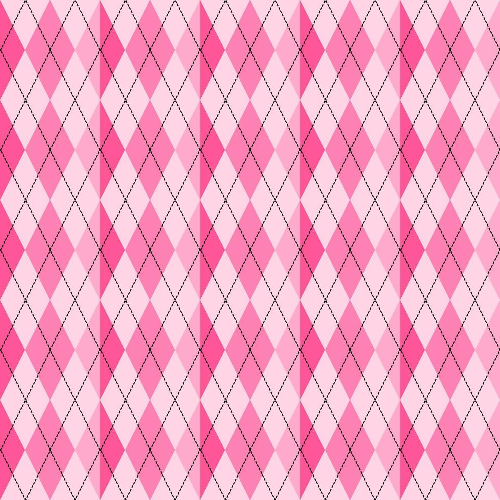 argyle pink pattern seamless vector