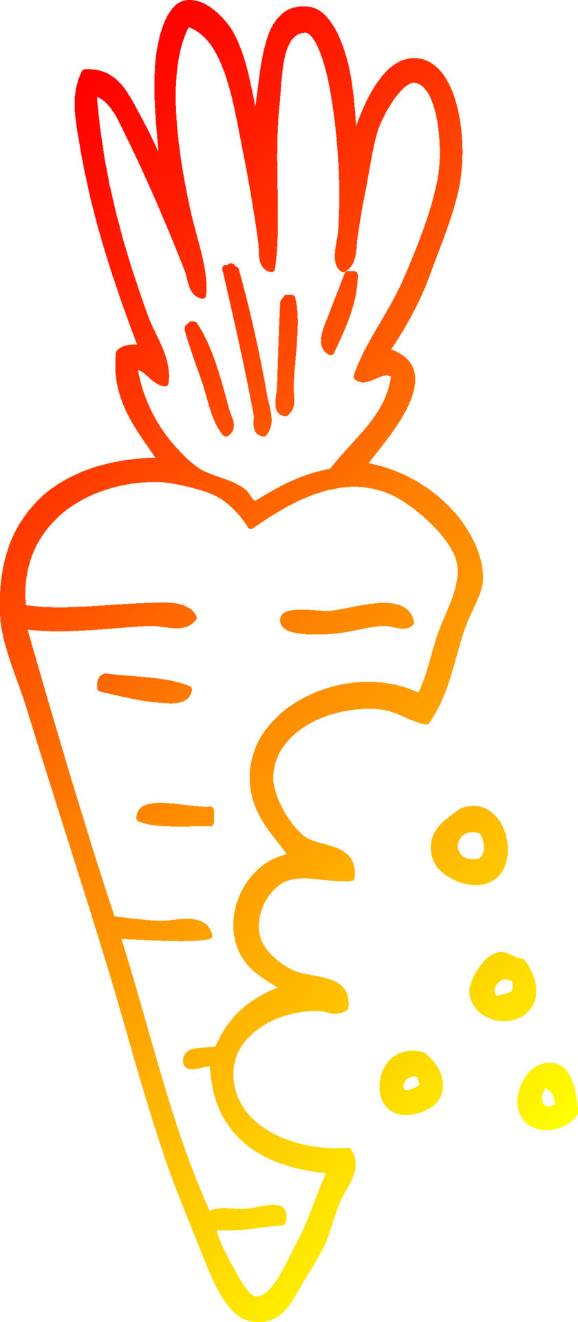 warm gradient line drawing cartoon carrot with bite marks 10478107 Vector Art at Vecteezy warm gradient line drawing cartoon carrot with bite marks 10478107 Vector Art at Vecteezy