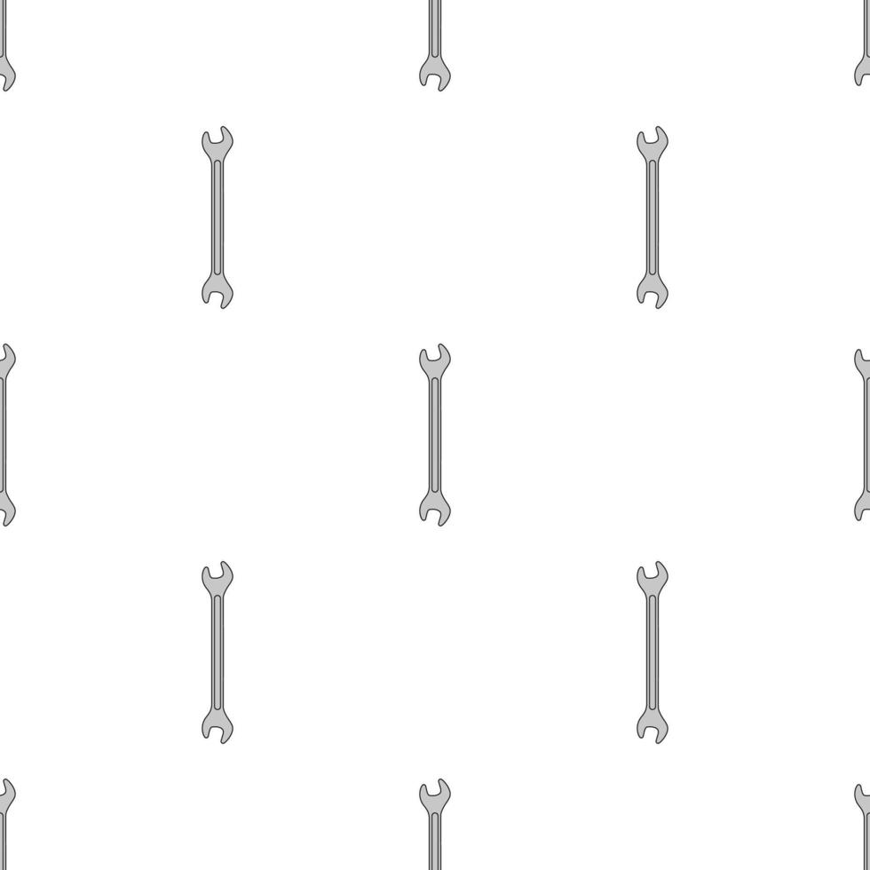 Seamless pattern with wrench icon. Spanner key. Repair symbols. Vector illustration for design, web, wrapping paper, fabric, wallpaper.