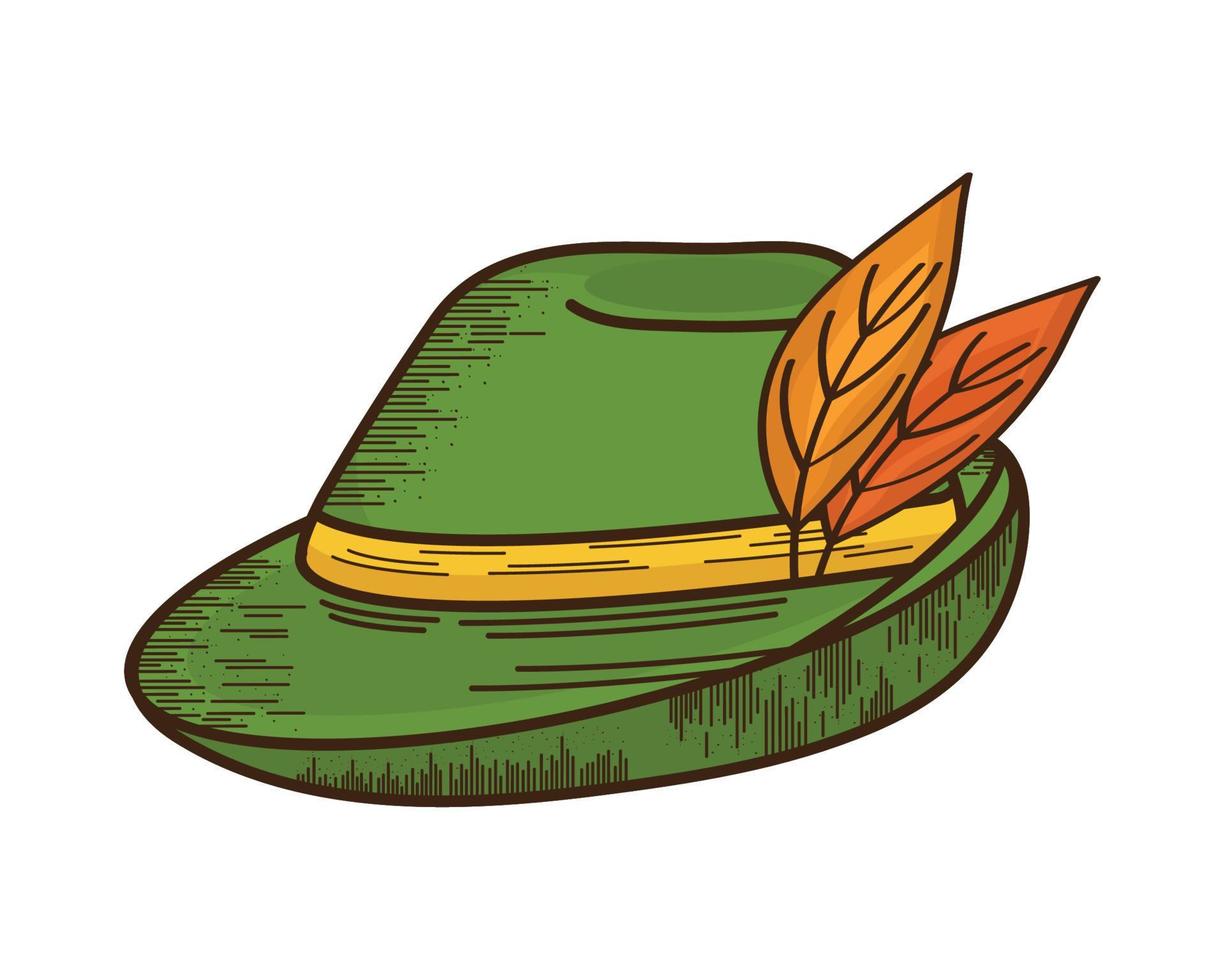 oktoberfest traditional hat vector