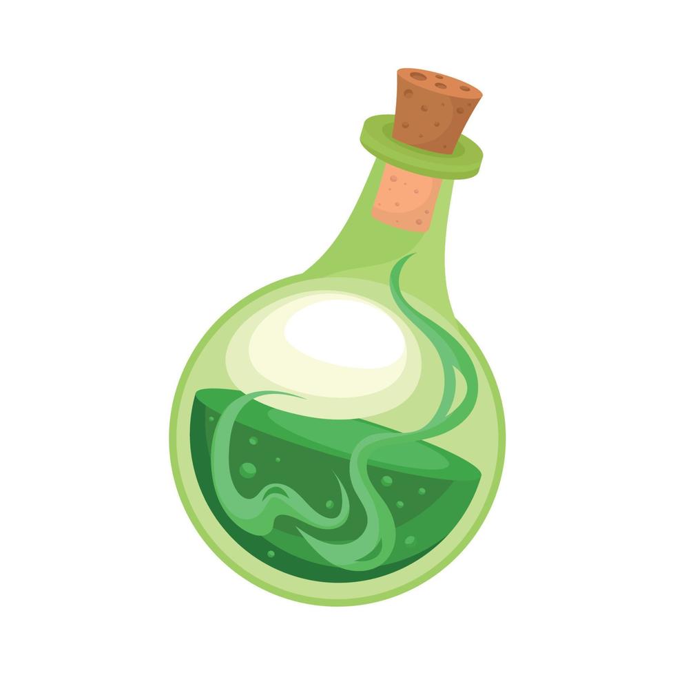 green magic potion vector