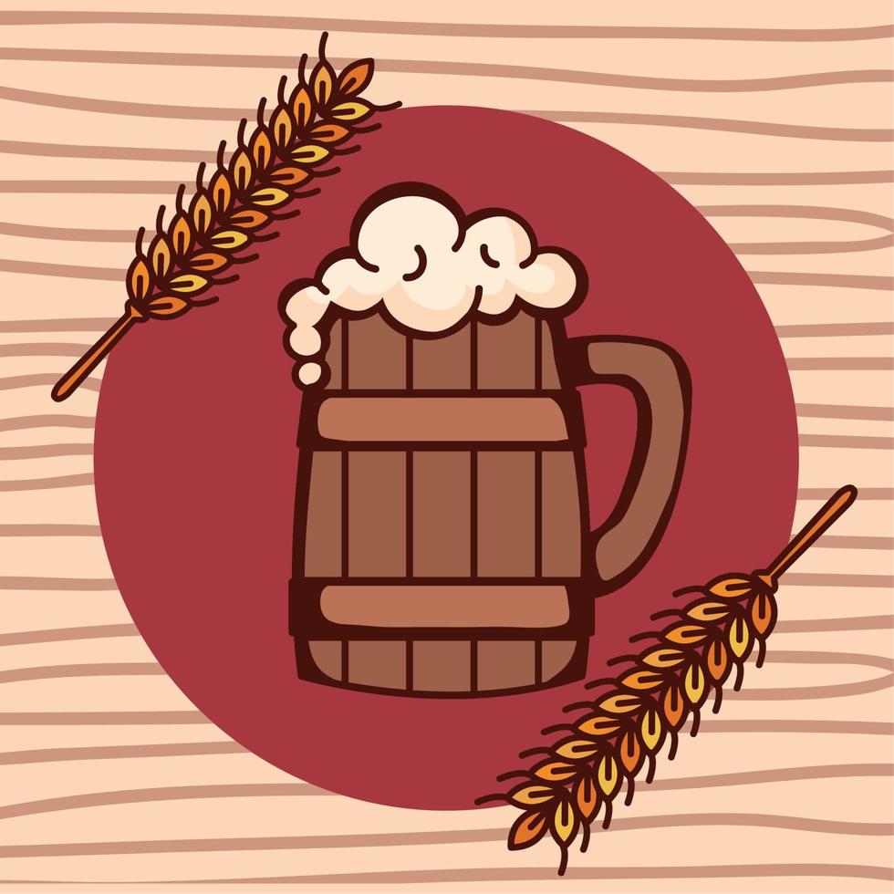 beer jar and spikes vector