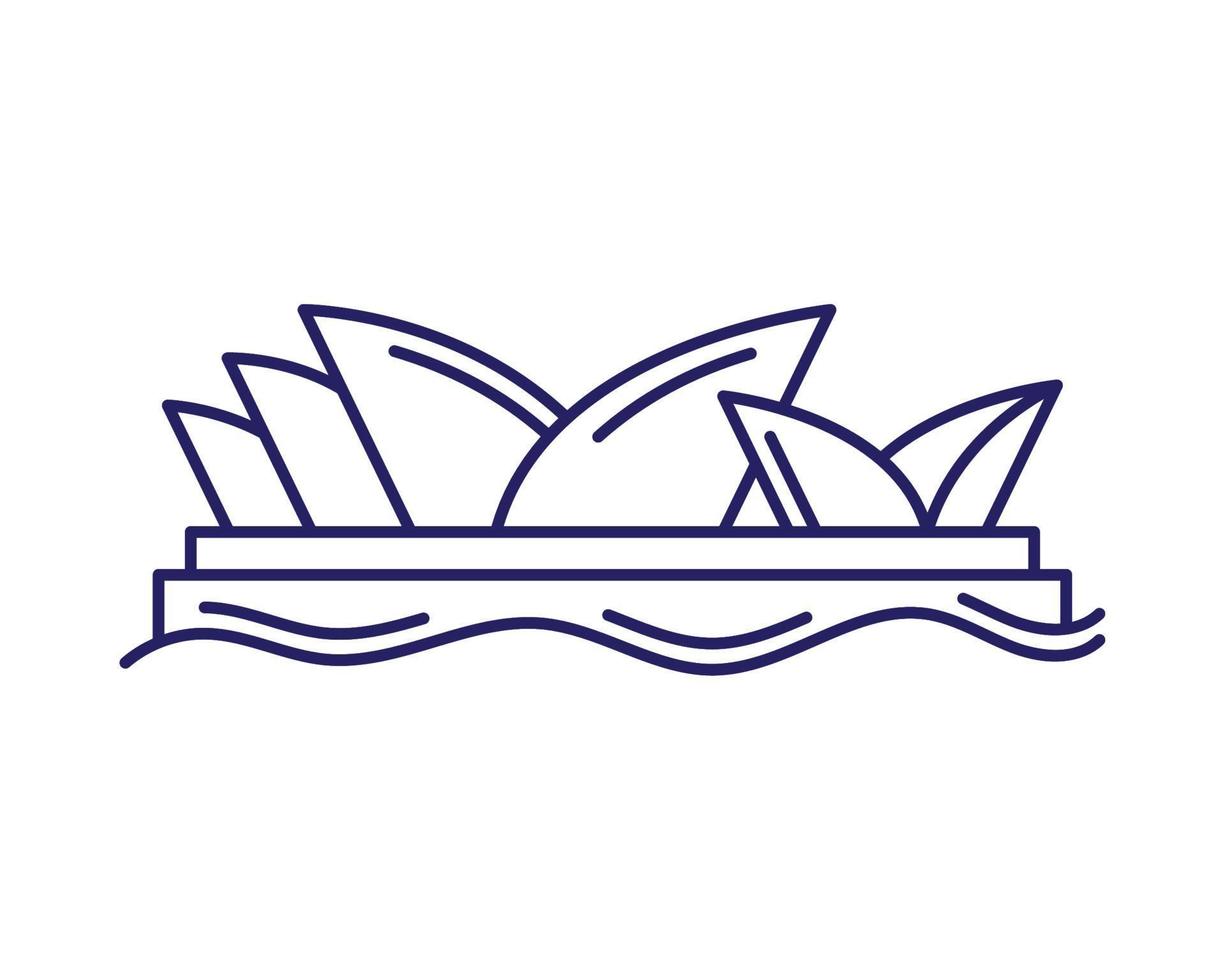 sydney opera house landmark vector