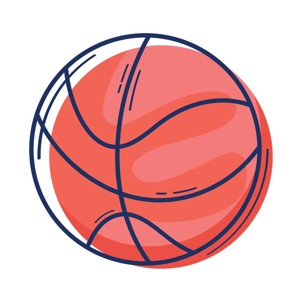 basketball balloon sport equipment vector