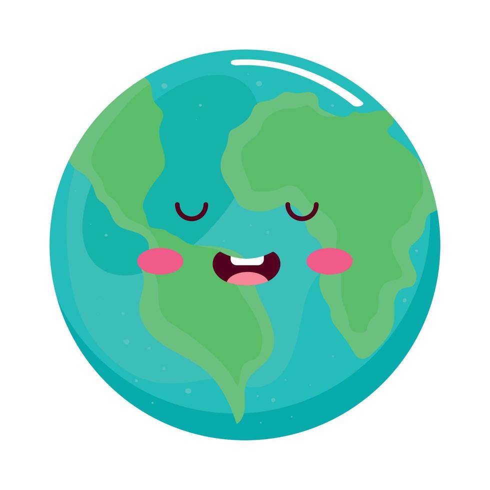 world planet earth emoji vector