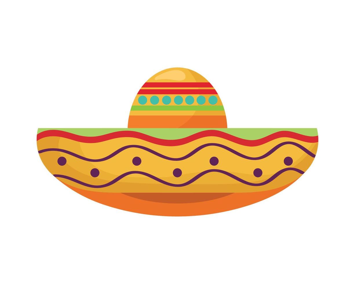 mexican traditional mariachi hat vector