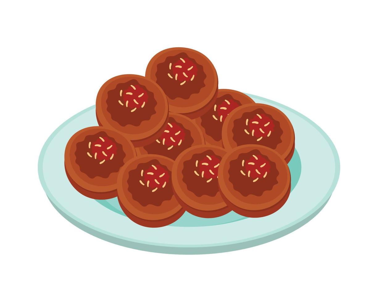 gulab jamun india food vector