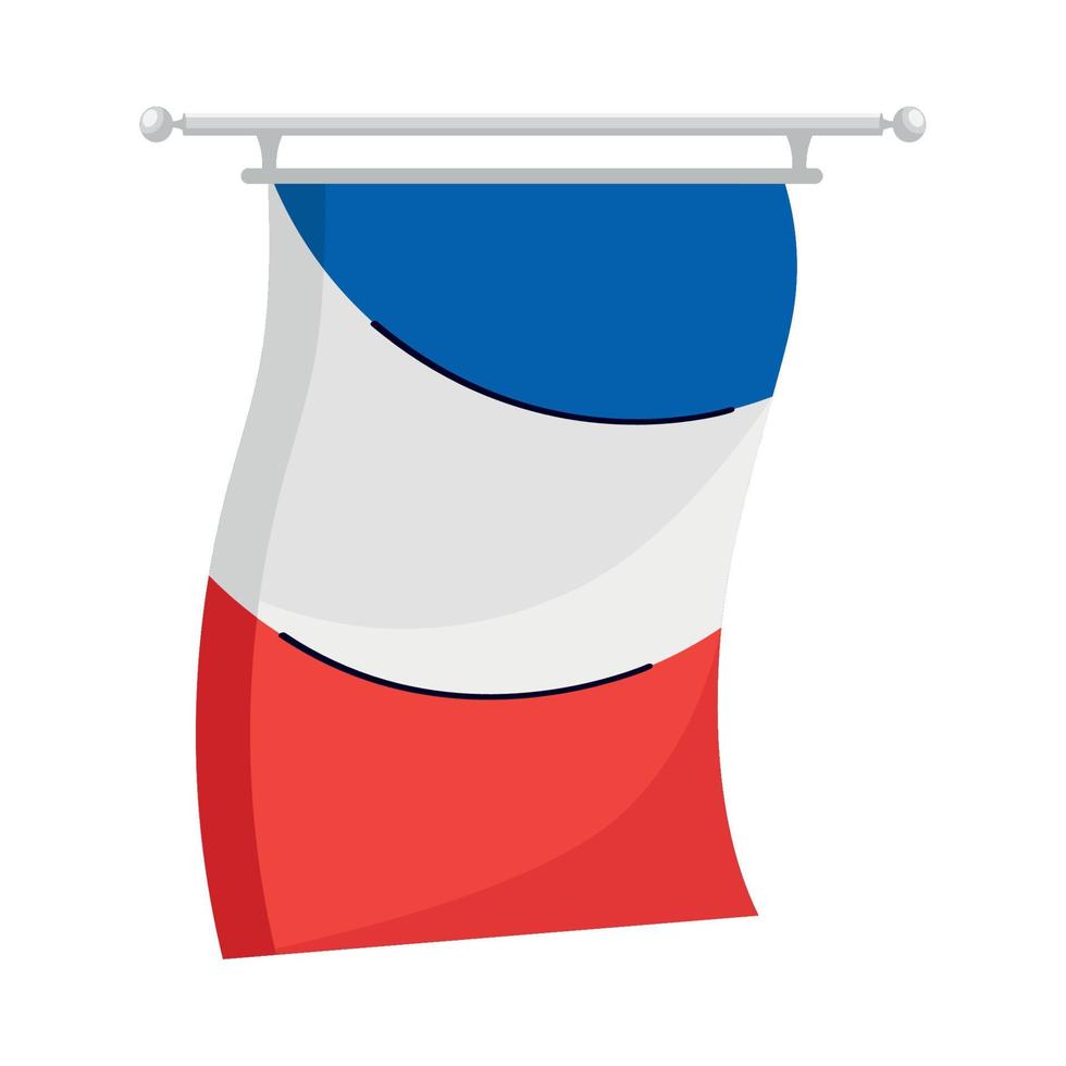 france flag hanging vector