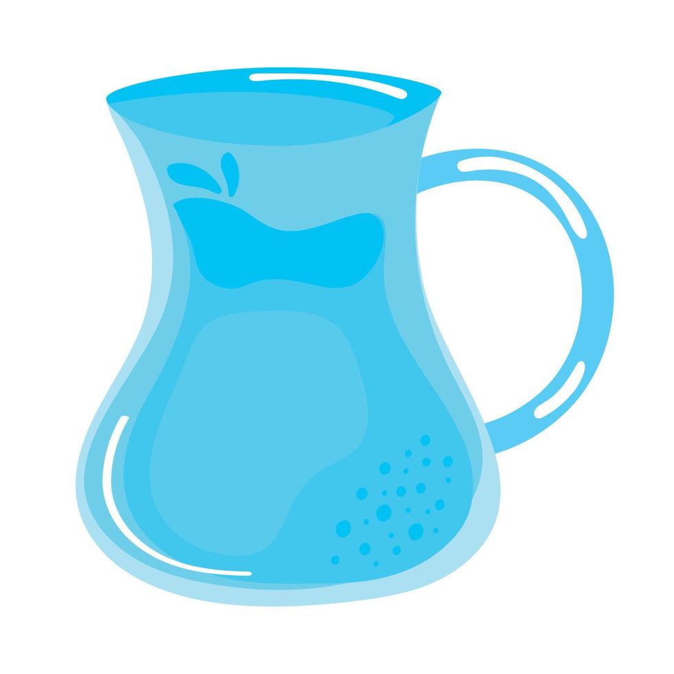 jug with fresh water vector