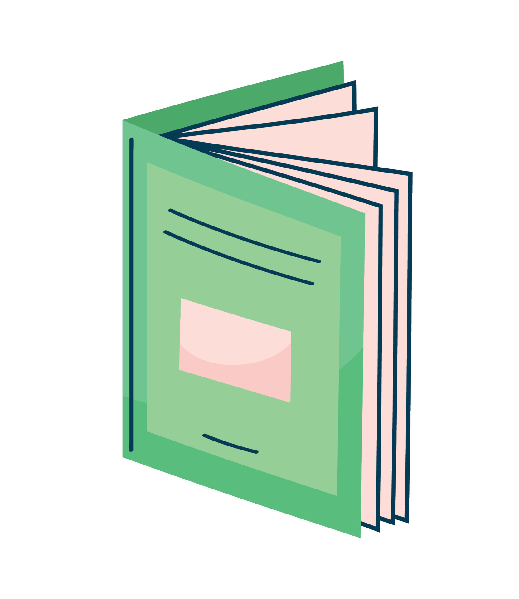 green book literacy 10478863 Vector Art at Vecteezy