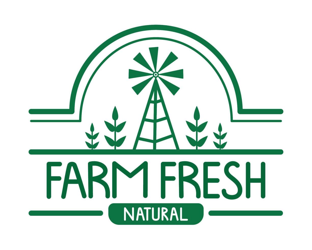 farm fresh natural vector