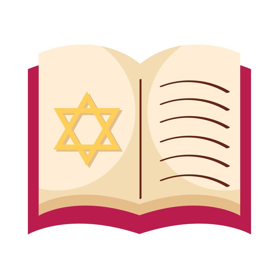 koran jewish book open vector