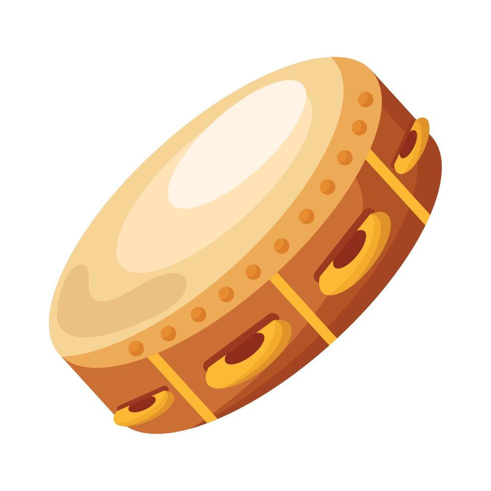 tambourine musical instrument vector