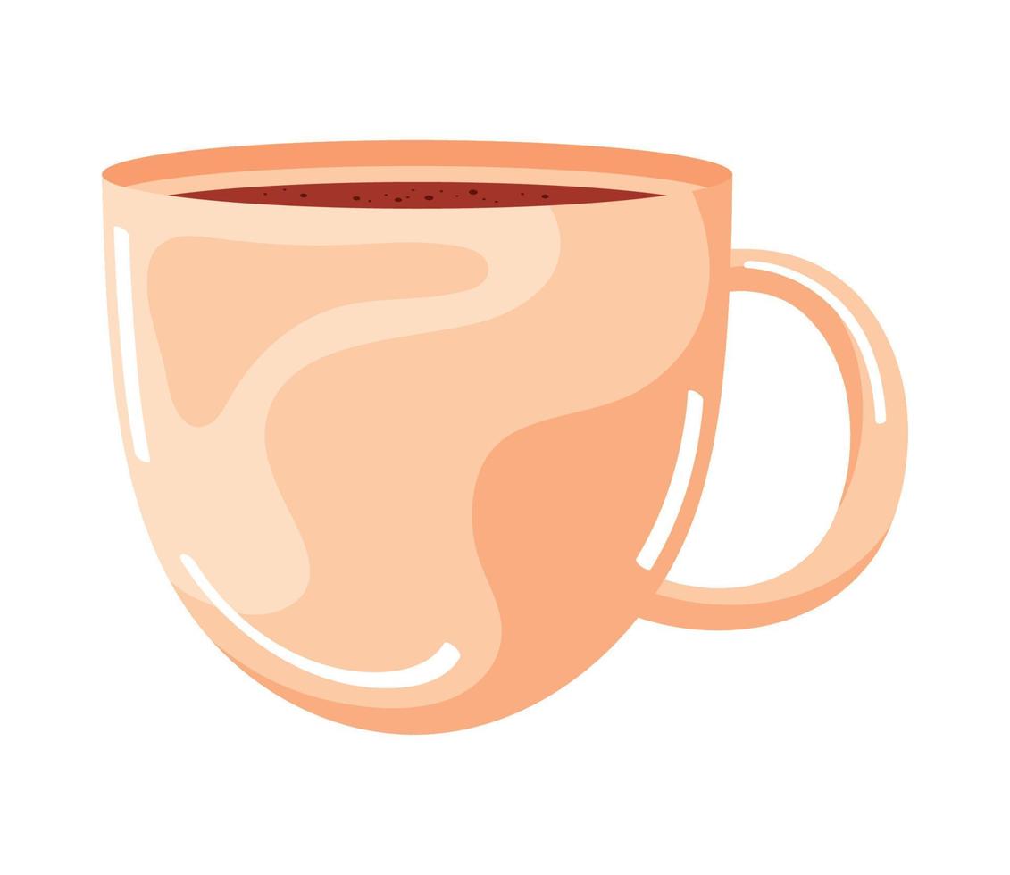 ceramic cup drink vector