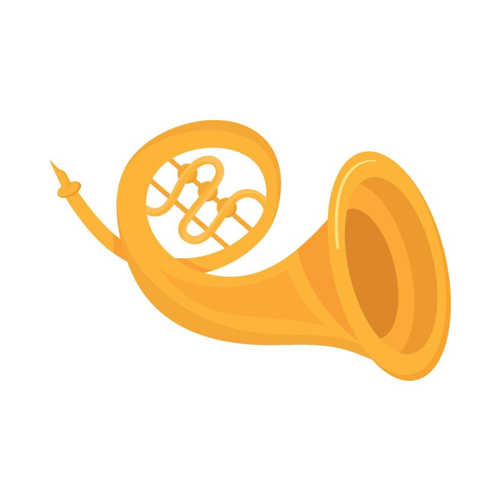 horn musical instrument vector
