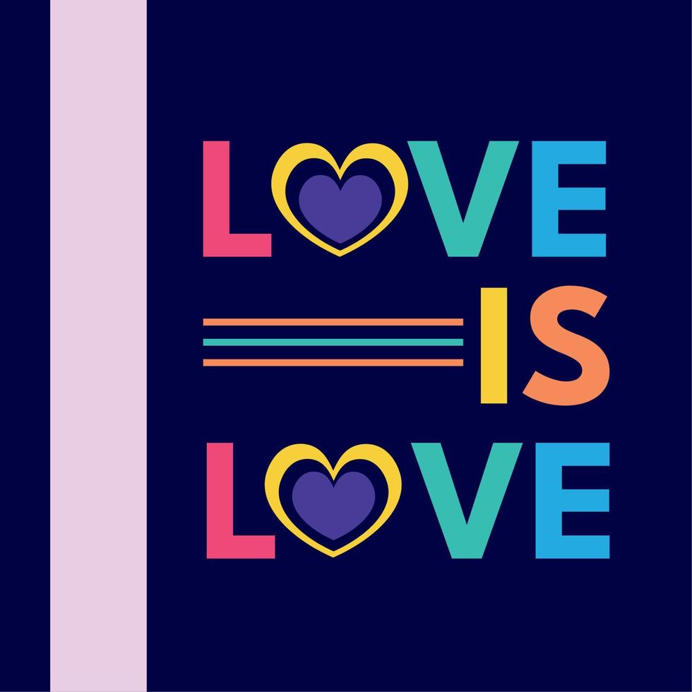 love is love poster vector