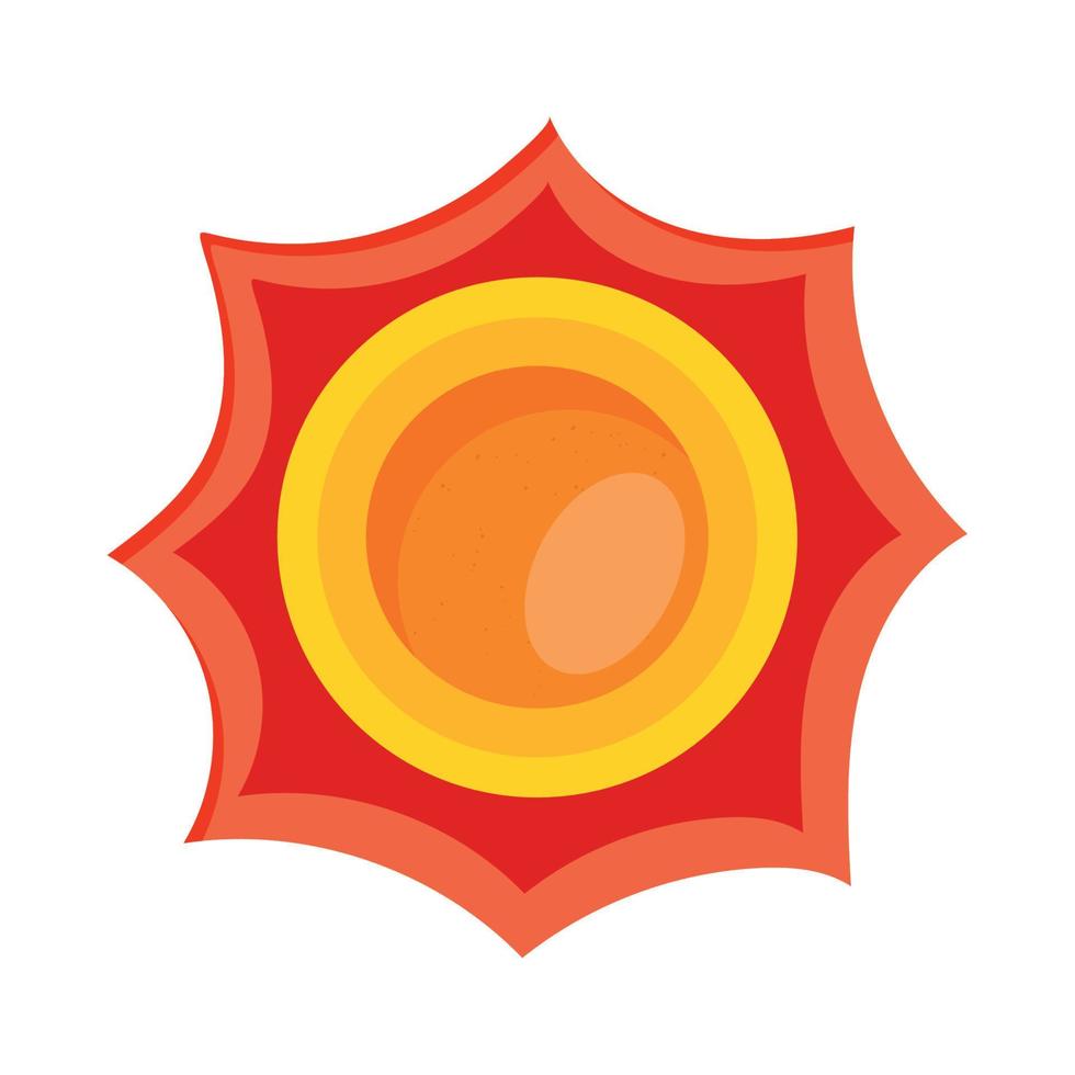 solar summer drawn vector