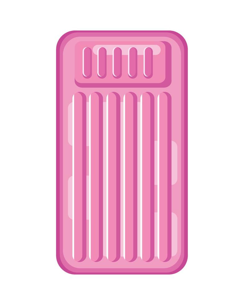 pink mattress float pool vector